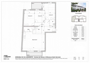 appartement à la vente -   02200  SOISSONS, surface 88,8 m2 vente appartement - APR643351